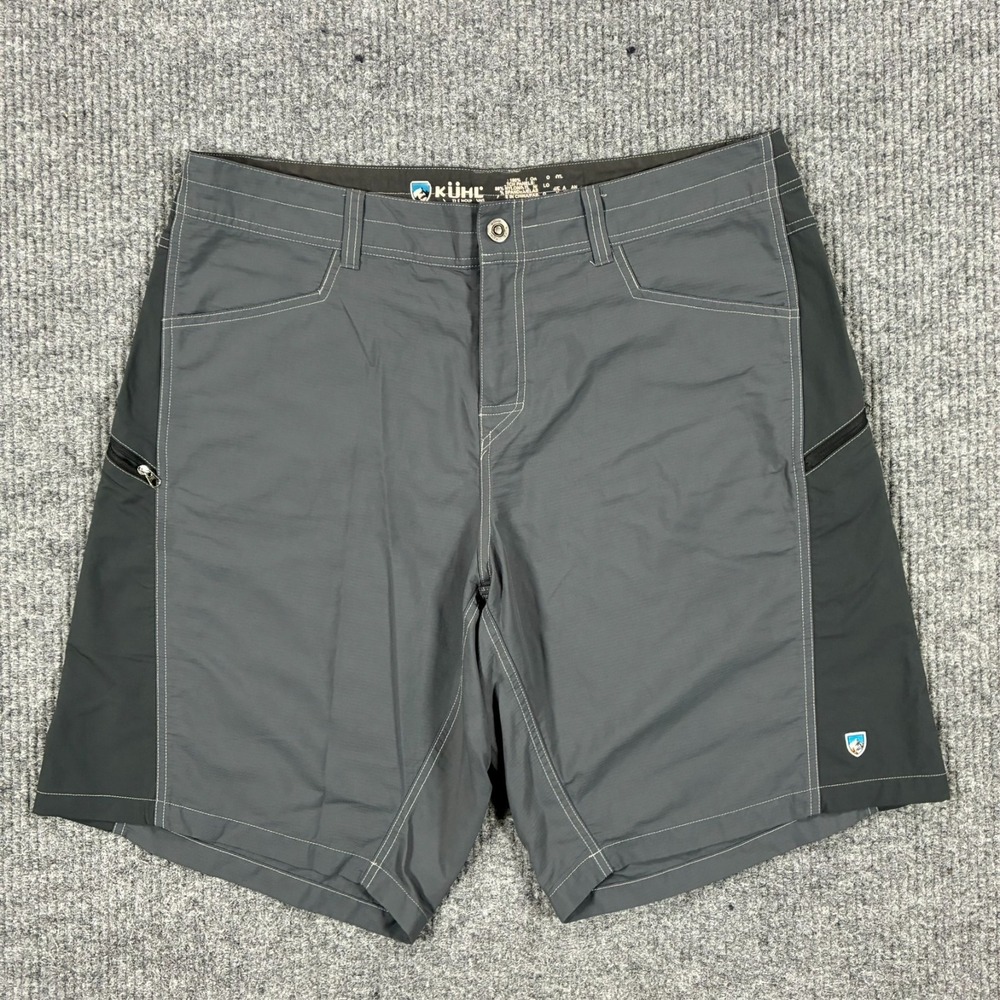 KÜHL Mens Outdoor Hiking Shorts Size 38 Gray Nylon Stretch Performance